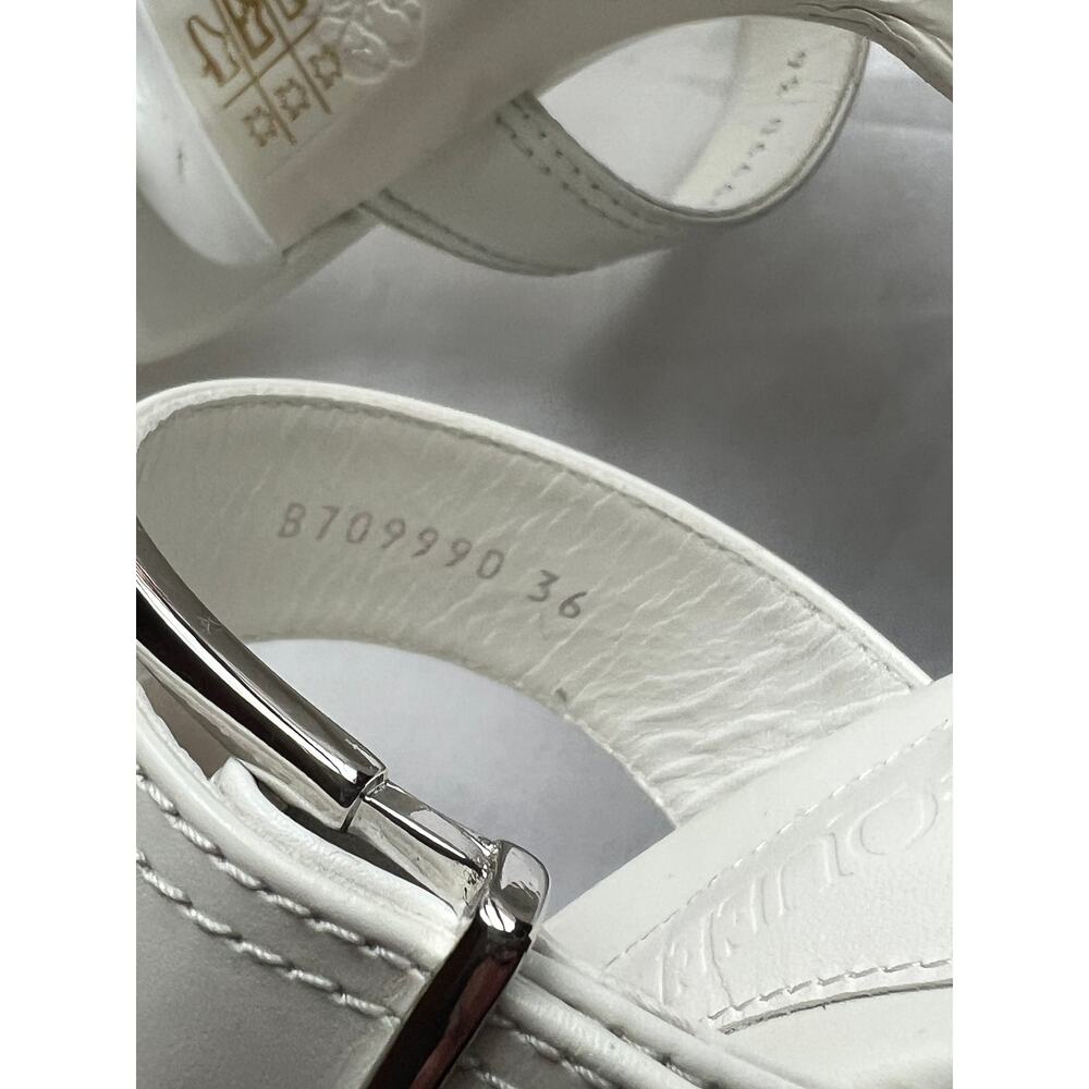 Alexander McQueen White Double Buckle Punk Mules Size IT 36 - Picture 10 of 10